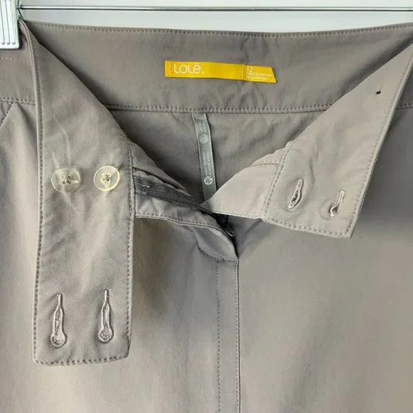 LOLE Cassyope Activewear Golf Skort Taupe Gray Sz 12 - Picture 10 of 16